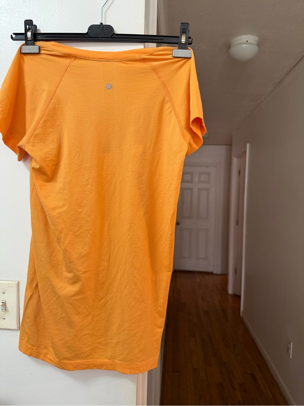 lululemon athletica Orange Short Sleeve Performance Tee